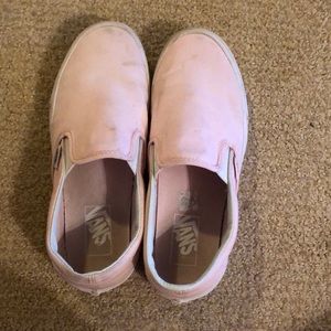 Light pink slip on Vans